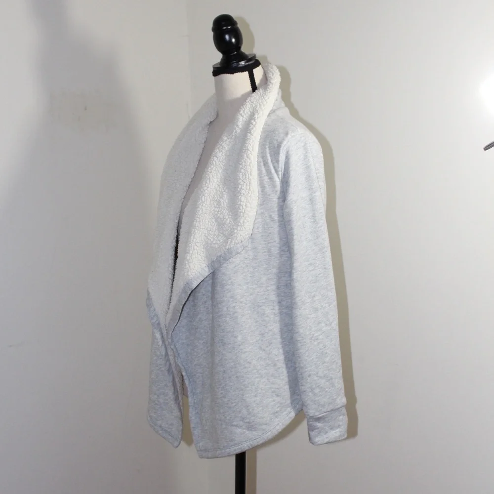 Gap Kids, sherpa lined cardigan waterfall sweater sweatshirt